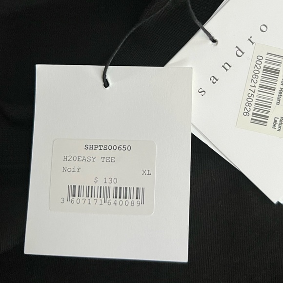 New Men’s “Sandro Paris” Easy Tee Shirt - Picture 5 of 5